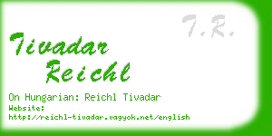 tivadar reichl business card